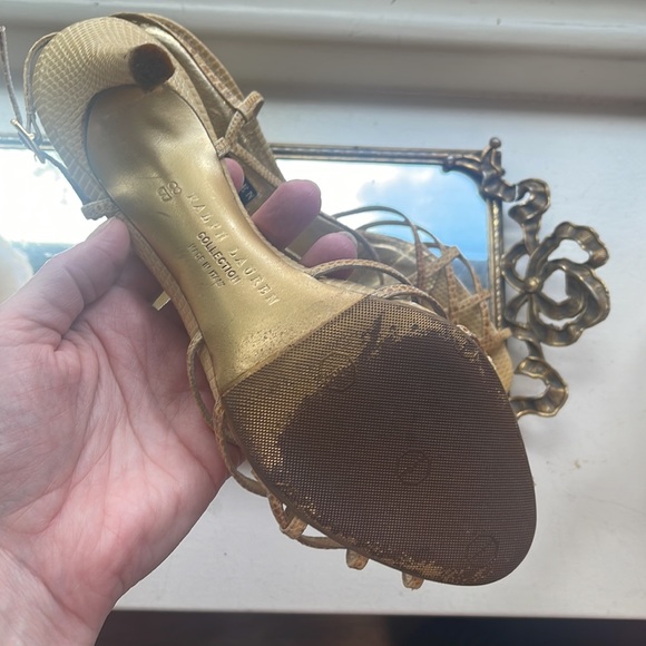 Ralph Lauren Collection Size 8B Strapy Heel - Picture 3 of 6